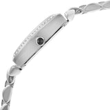 Emporio Armani Gianni T-Bar Quartz White Dial Silver Steel Strap Watch For Women - AR11405