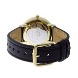 Coach Slim Easton White Dial Black Leather Strap Watch for Women - 14502683
