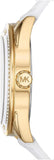 Michael Kors Jessa Quartz Gold Dial White Silicone Strap Watch For Women - MK7267