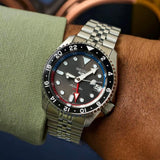 Seiko 5 Sports Special Edition Automatic Grey Dial Silver Steel Strap Watch For Men - SSK019K1