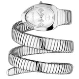 Just Cavalli Vezzoso Silver Dial Silver Steel Strap Watch for Women - JC1L230M0015