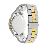 Marc Jacobs Henry Chronograph Silver Dial Two Tone Steel Strap Watch for Women - MBM3197