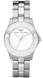 Marc Jacobs Blade White Dial Silver Steel Strap Watch for Women - MBM3048