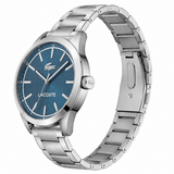 Lacoste Edmonton Blue Dial Silver Steel Strap Watch for Men - 2010924
