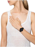 Michael Kors Bradshaw Chronograph Black Dial Black Steel Strap Watch For Women - MK6058