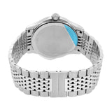 Gucci G Timeless Brown Dial Silver Steel Strap Watch For Men - YA126406