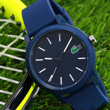 Lacoste 12.12 Blue Dial Blue Silicon Strap Watch for Men - 2010987