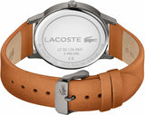Lacoste Madrid Green Dial Brown Leather Strap Watch for Men - 2011035