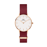 Daniel Wellington Roselyn 3A Petite White Dial Red NATO Strap Watch For Women - DW00100293