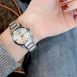 Tissot T Wave Mother of Pearl Dial Two Tone Steel Strap Watch For Women - T023.210.11.117.00