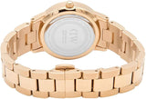 Daniel Wellington Iconic Link Grey Dial Rose Gold Steel Strap Watch For Women - DW00100336