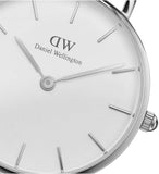 Daniel Wellington Classic Petite York White Dial Brown Leather Strap Watch For Women - DW00100244