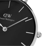 Daniel Wellington Classic Petite Bristol Black Dial Brown Leather Strap Watch For Women - DW00100177