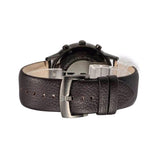 Emporio Armani Sportivo Black Dial Brown Leather Strap Watch For Men - AR2462