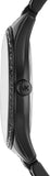 Michael Kors Lauryn Quartz Black Dial Black Steel Strap Watch For Women - MK4337