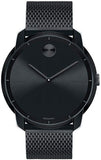 Movado Bold Black Dial Black Mesh Bracelet Watch For Men - 3600261