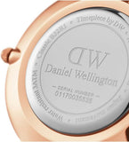 Daniel Wellington Classic Petite Bristol Black Dial Brown Leather Strap Watch For Women - DW00100165