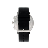 Calvin Klein Posh Silver Dial Black Leather Strap Watch for Men - K8Q371C6