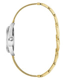 Guess Whisper Silver Dial Gold Mesh Bracelet Watch for Women - W1084L2