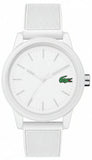Lacoste 12.12 White Dial White Silicon Strap Watch for Men - 2010984
