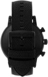 Emporio Armani Luigi Analog Black Dial Black Leather Strap Watch For Men - AR11450