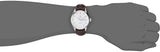 Tag Heuer Carrera Calibre 5 Automatic 41mm White Dial Brown Leather Strap Watch for Men - WAR201B.FC6291