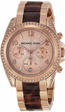 Michael Kors Blair Rose Gold Dial Two Tone Steel Strap Watch For Women - MK5859