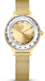 Swarovski Octea Nova Analog Gold Dial Gold Mesh Strap Watch for Women - 5649993