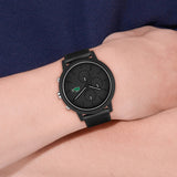 Lacoste 12.12 Chronograph Black Dial Black Silicon Strap Watch for Men - 2011243