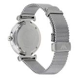 Emporio Armani Gianni T Bar Mother of Pearl Dial Silver Steel Strap Watch For Women - AR1955
