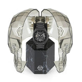 Philipp Plein High-Conic Automatic Black Dial Black Stainless Steel Strap Watch For Men- PWRAA0423