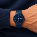 Lacoste Moon Blue Dial Blue Mesh Strap Watch for Men - 2011058