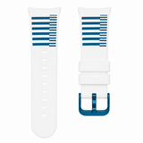 Lacoste Goa White Dial Two Tone Silicone Strap Watch for Men - 2020118