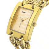 Guess Mod G Gold Dial Gold Steel Strap Watch for Women - GW0294L2