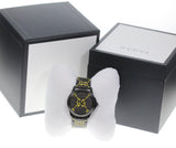 Gucci G Timeless Ghost Black Dial Black Leather Strap Watch For Men - YA1264019