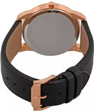 Movado Museum Classic Black Dial Black Leather Strap Watch For Men - 607060