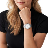 Michael Kors Ritz Silver Dial Silver Steel Strap Watch for Women - MK6428