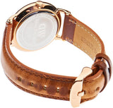 Daniel Wellington Dapper Durham White Dial Brown Leather Strap Watch For Women - DW00100113