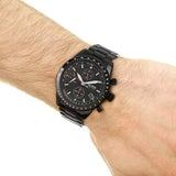 Hugo Boss Aero Black Dial Black Steel Strap Watch for Men - 1513771