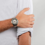 Maserati Successo Chronograph Silver Dial Silver Steel Strap Watch For Men - R8873621004