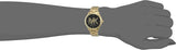 Michael Kors Runway Quartz Black Dial Gold Steel Strap Watch For Women - MK6682