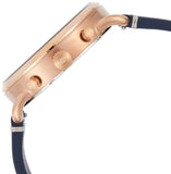 Fossil The Commuter Blue Dial Blue Leather Strap Watch for Men - FS5404