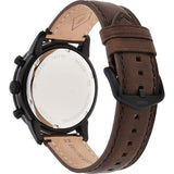 Fossil Grant Chronograph White Dial Brown Leather Strap Watch for Men - FS5344