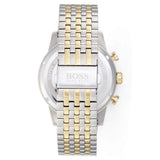Hugo Boss Navigator White Dial Two Tone Steel Strap Watch for Men - 1513499