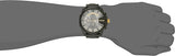 Diesel Mega Chief Chronograph Grey Dial Black Steel Strap Watch For Men - DZ4479
