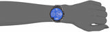 Diesel Big Daddy Blue Dial Black Leather Strap Watch For Men - DZ7127
