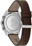 Hugo Boss Champion Grey Dial Brown Leather Strap Watch for Men - 1513815