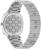 Gucci Grip Quartz Silver Dial Silver Steel Strap Watch For Women - YA157410