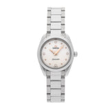 Omega Seamaster Aqua Terra Quartz Diamond Silver Dial Silver Steel Strap Watch for Women - 220.10.28.60.54.001