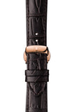 Tissot Des Tourelles Chronograph Silver Dial Brown Leather Strap Watch For Men - T099.427.36.038.00